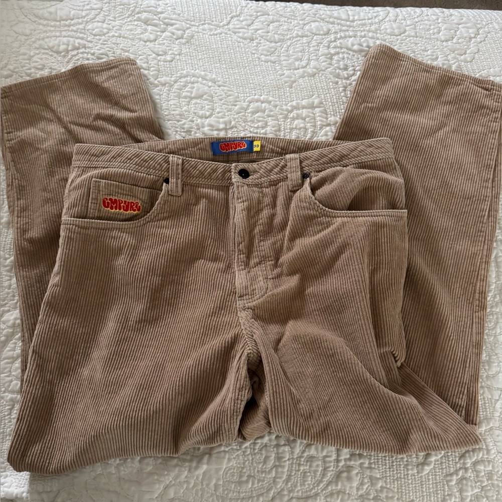 Empyre Chunky Corduroy Pants in Tan